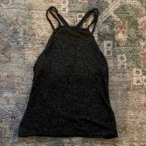 Dark gray tank top. Brand: Charlotte Russe. Size: XS